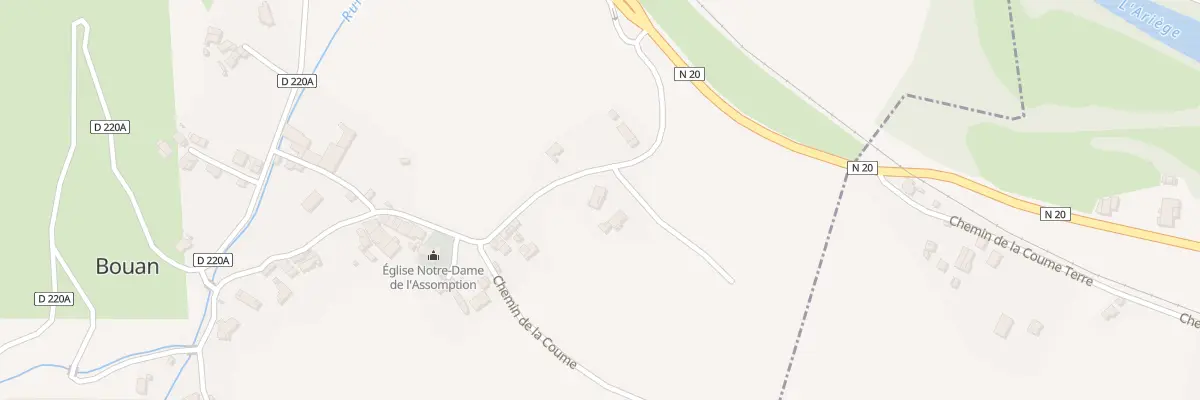 Plan du 38 Mourie à Bouan