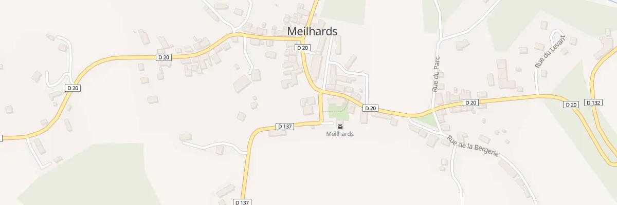 Plan du 1 Pl de l’Eglise à Meilhards