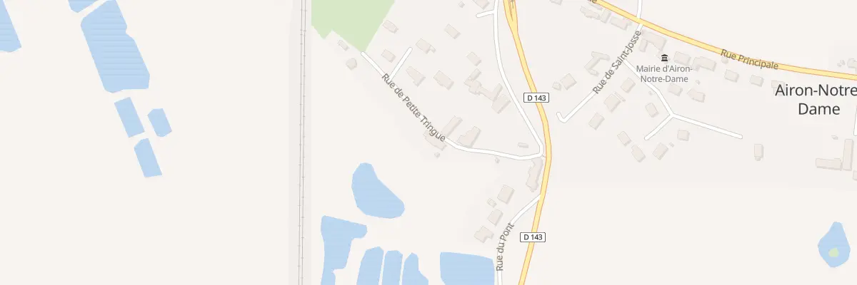 Plan du 1 Rue de la Petite Tringue à Airon-Notre-Dame