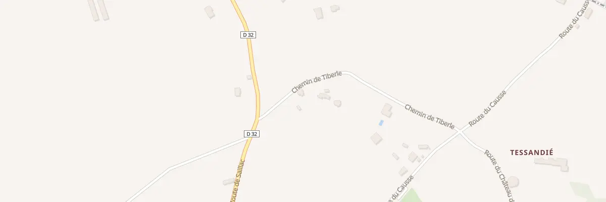 Plan du 68 Che de Tiberle à Cavagnac