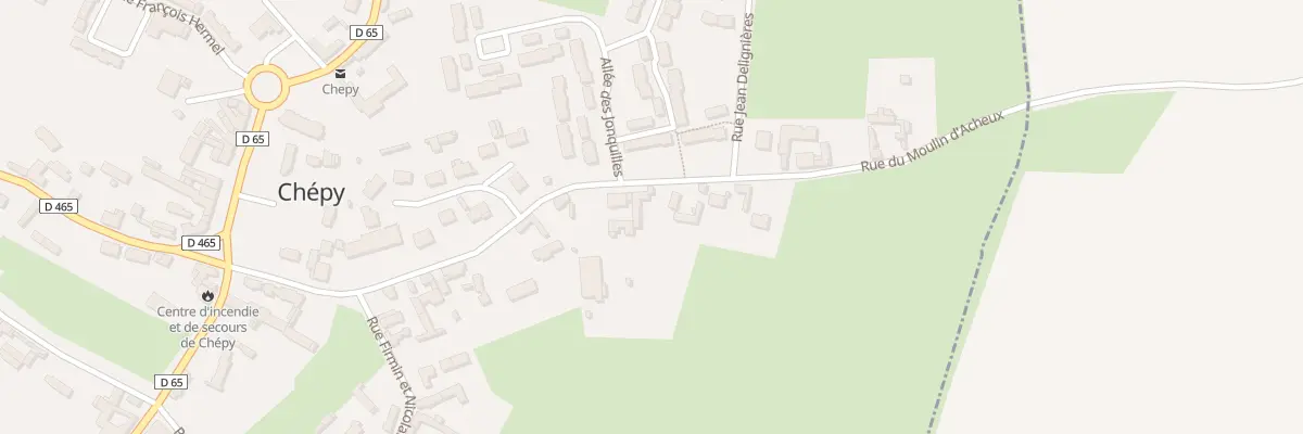 Plan du 314 Rue du Moulin d’Acheux à Chépy