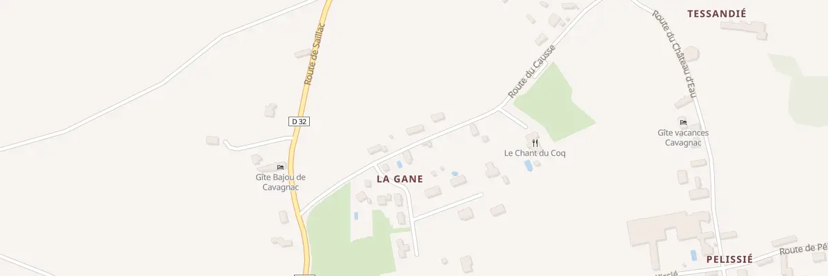 Plan du 170 Rte du Causse à Cavagnac