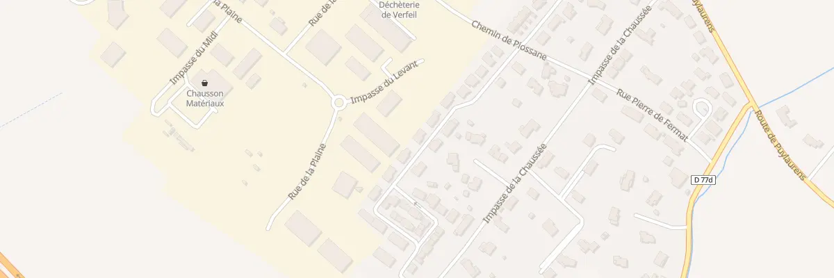 Plan du 158 Rue du Puits Perdu à Verfeil