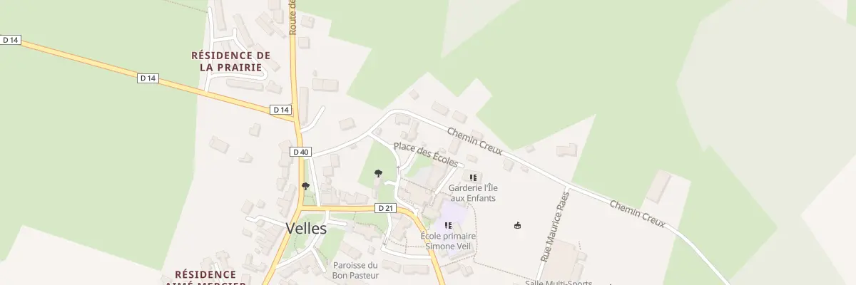 Plan du 6 Che Creux à Velles