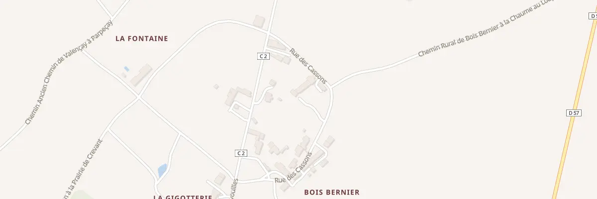 Plan du 4 Rue des Cassons à Val-Fouzon