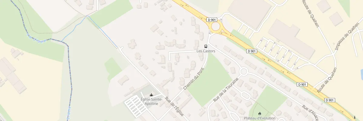 Plan du 4 Cite des Castors à Isques