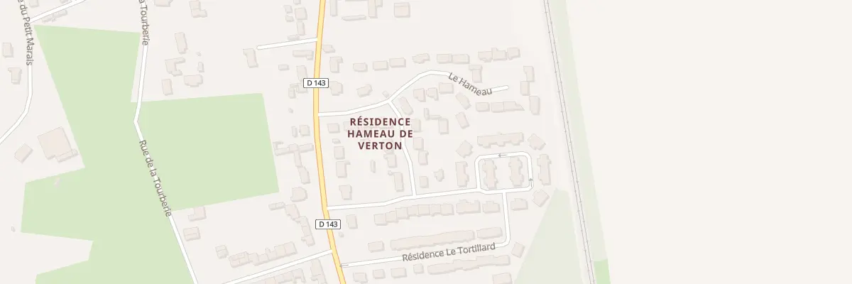 Plan du 45 Res le Tortillard Rte de Waben à Verton