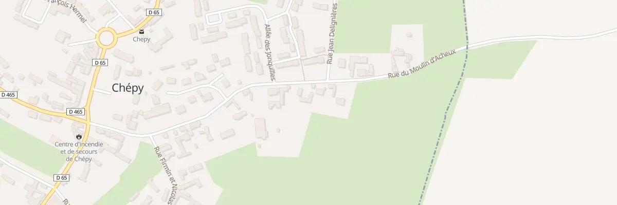 Plan du 352 Rue du Moulin d’Acheux à Chépy