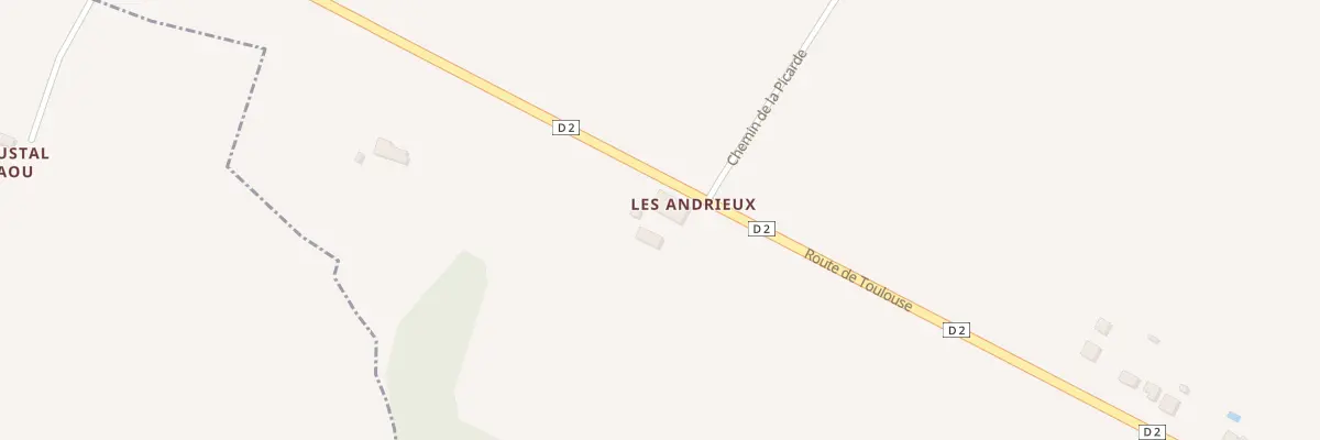 Plan du 15 Les Andrieux à Labastide-Beauvoir