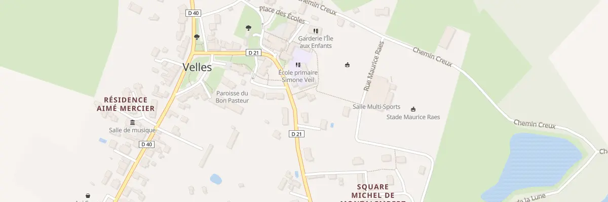 Plan du 17 Rue des Anciens Combattants à Velles