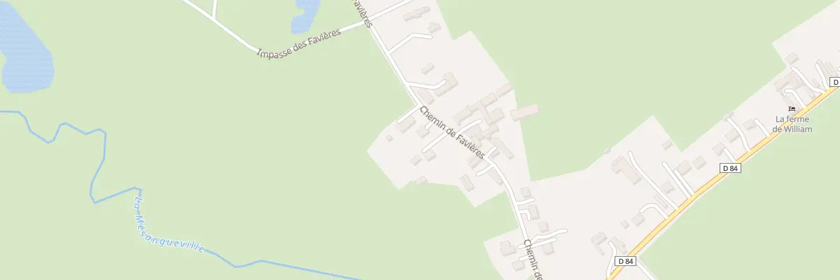 Plan du 279 Che des Favières à Dampierre-en-Bray