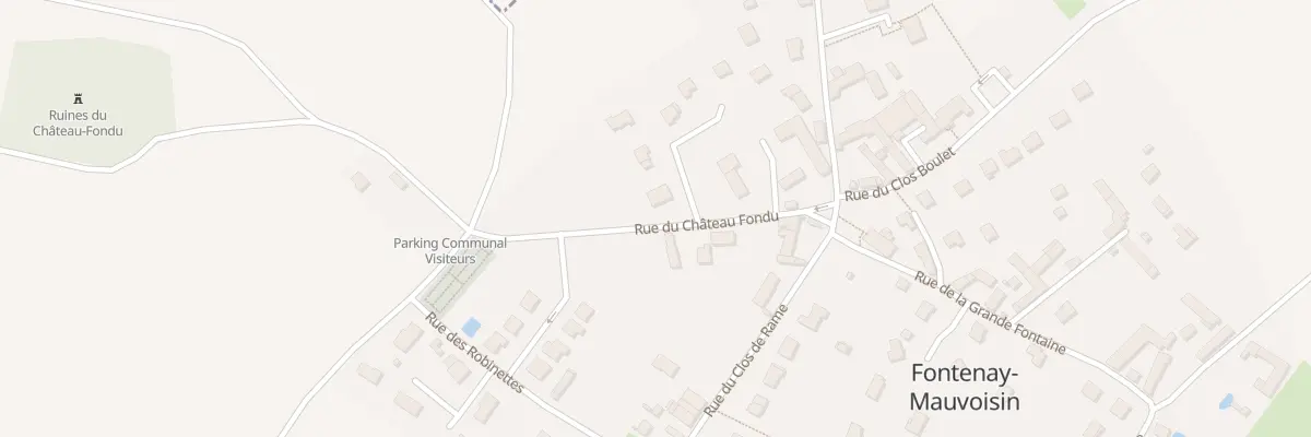 Plan du 6 Rue du Château Fondu à Fontenay-Mauvoisin