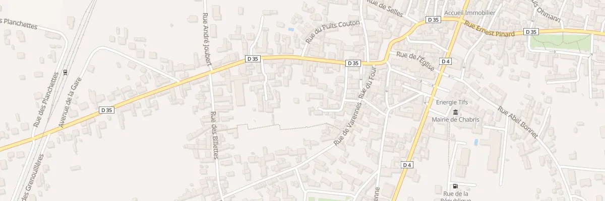 Plan du 16 Rue du Chauchy à Chabris