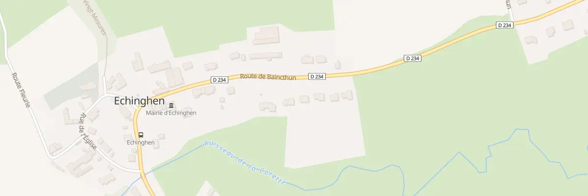 Plan du 224 Rte de Baincthun à Echinghen