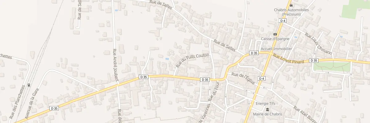 Plan du 10 Rue du Puits Couton à Chabris