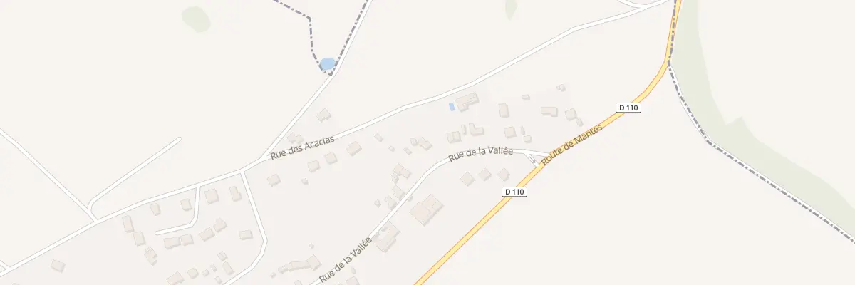Plan du 12 Rue de la Vallée à Jouy-Mauvoisin