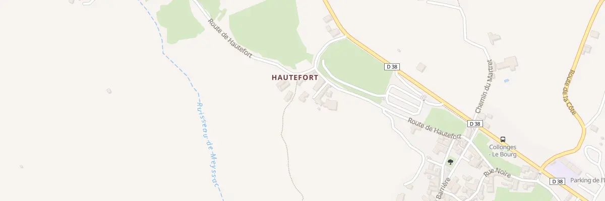 Plan du 5135 Hautefort à Collonges-la-Rouge