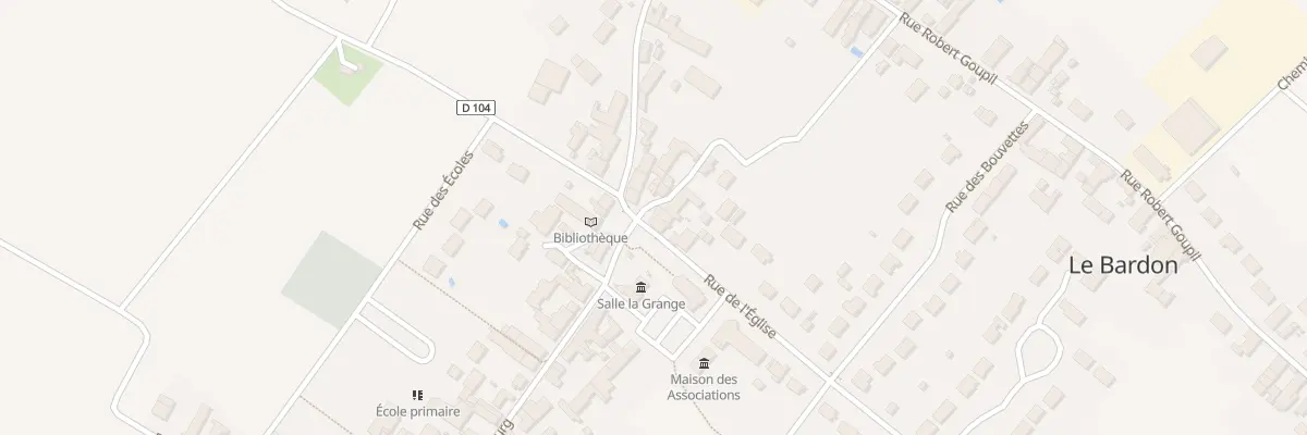 Plan du 21 Rue du Bourg au Bardon