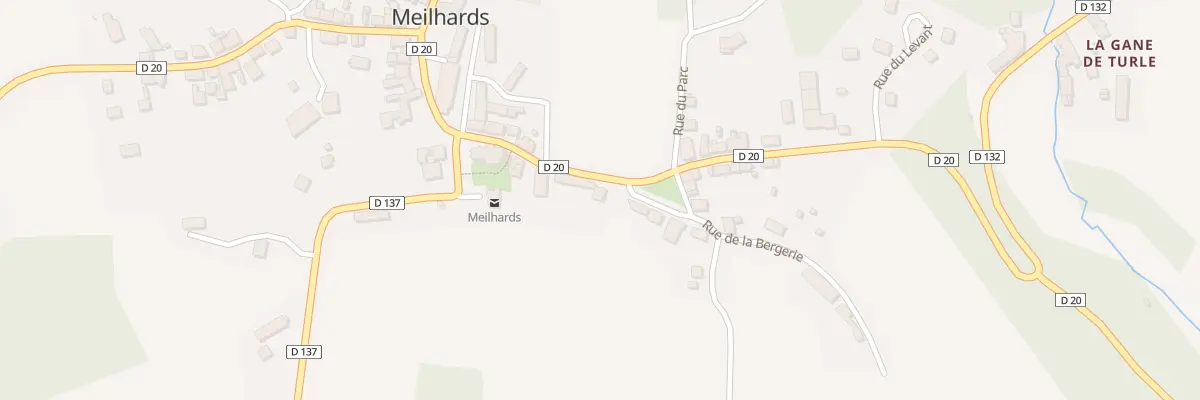 Plan du 8 Rue des Monédières à Meilhards