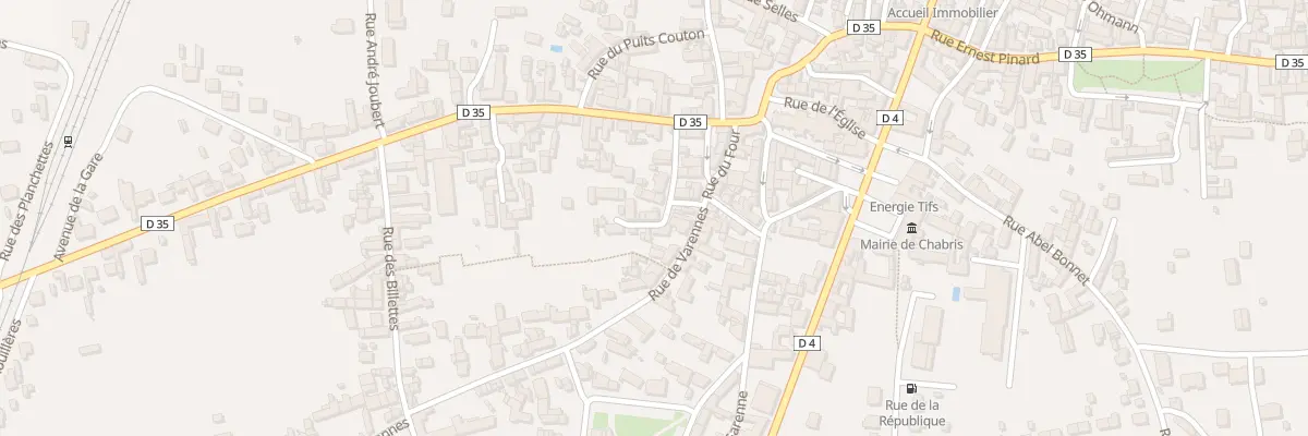 Plan du 12 Rue du Chauchy à Chabris