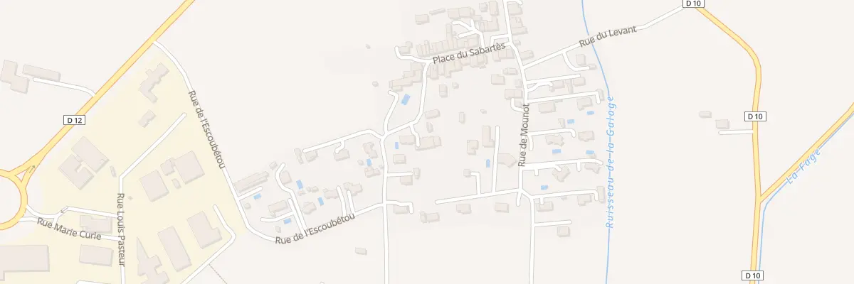 Plan du 1A Rue de l’Escoubétou à Verniolle