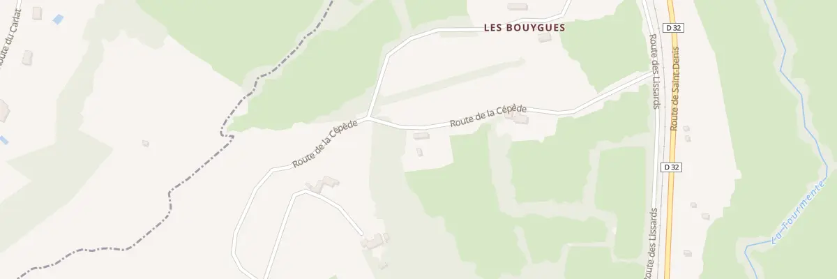 Plan du 325 Rte de la Cépède à Condat