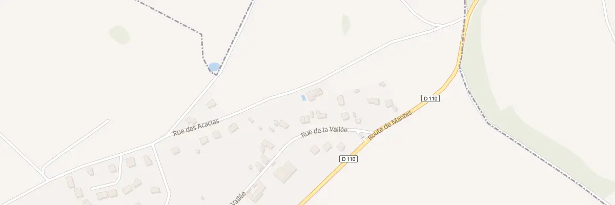 Plan du 6B Rue de la Vallée à Jouy-Mauvoisin