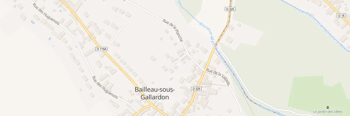 Plan du 5 Rue de la Planche à Bailleau-Armenonville