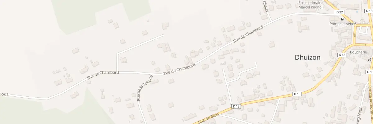 Plan du 29 Rue de Chambord à Dhuizon