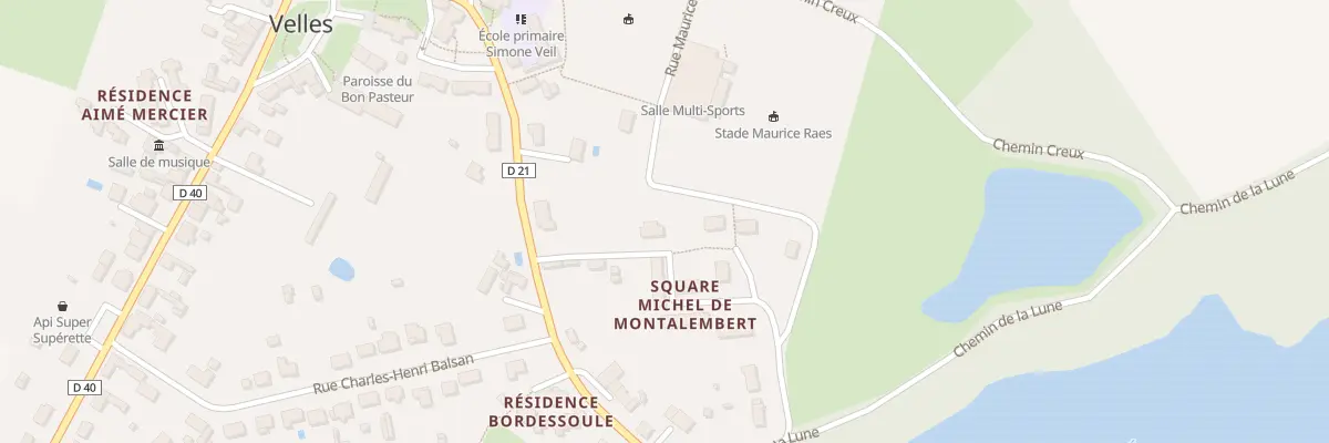 Plan du 27 Rue des Anciens Combattants à Velles