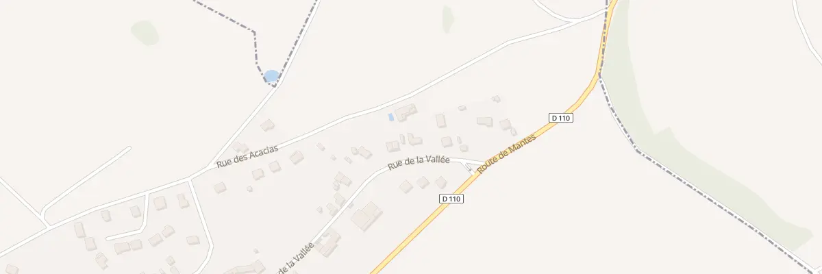 Plan du 8 Rue de la Vallée à Jouy-Mauvoisin