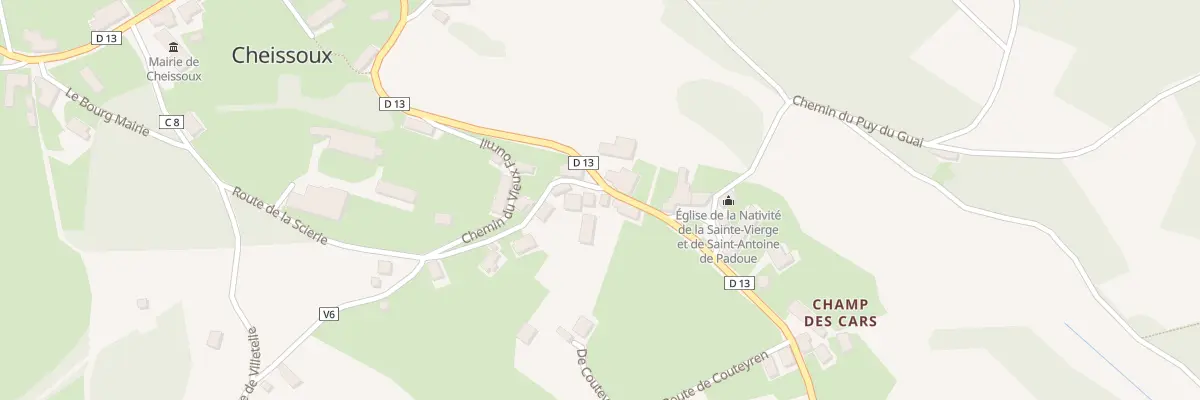 Plan du 28 Rte de Peyrat Le Château à Cheissoux