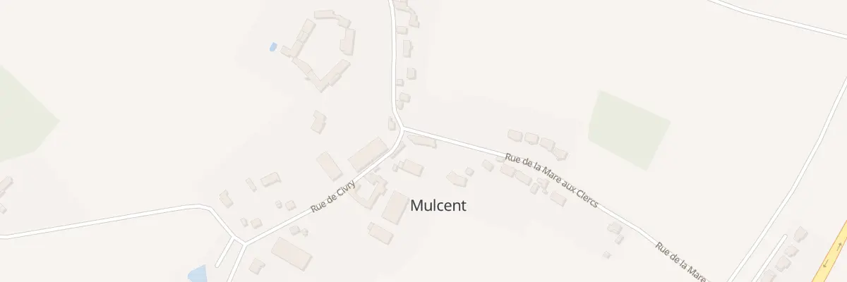 Plan du 2 Rue de la Mare aux Clercs à Mulcent