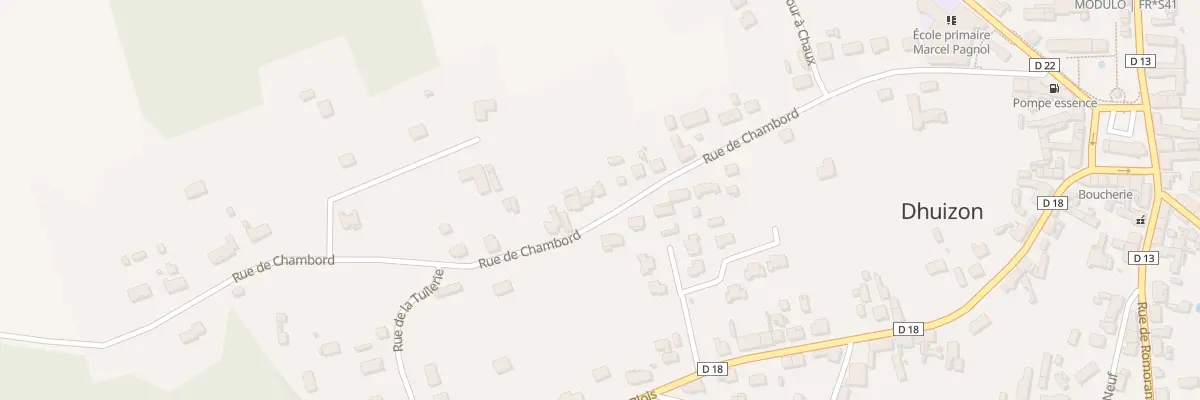 Plan du 25 Rue de Chambord à Dhuizon