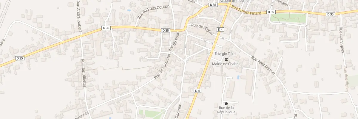 Plan du 1 Rue du Centre à Chabris