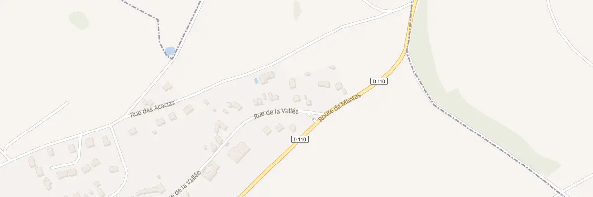Plan du 4 Rue de la Vallée à Jouy-Mauvoisin