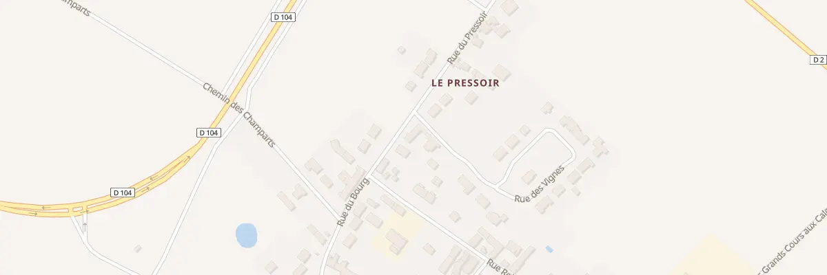 Plan du 2 Rue du Pressoir au Bardon