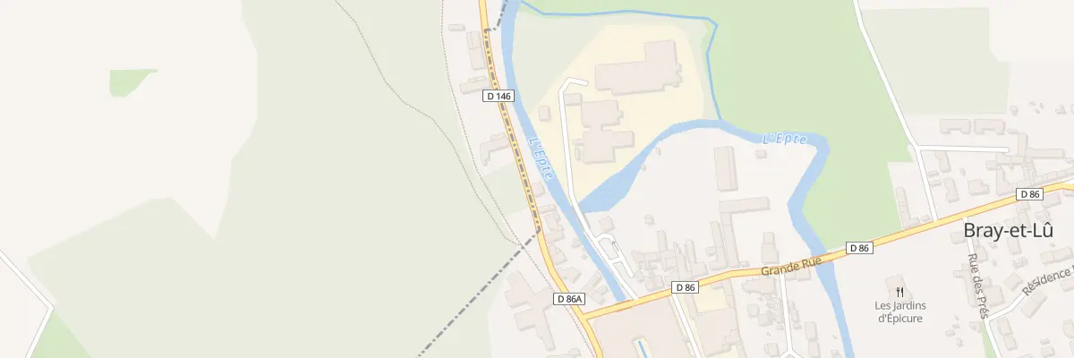 Plan du 12 Rte de Gisors à Bray-et-Lû