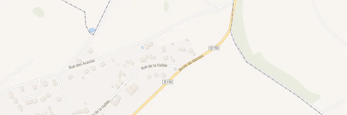 Plan du 2 Rue de la Vallée à Jouy-Mauvoisin
