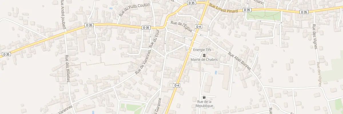 Plan du 5 Rue de la Poste à Chabris