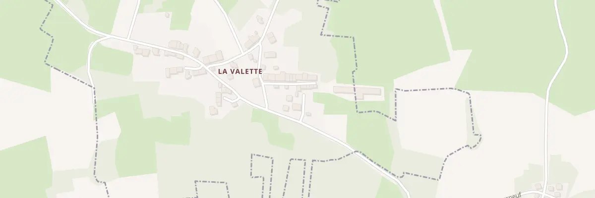 Plan du 24 La Valette à Dun-le-Palestel