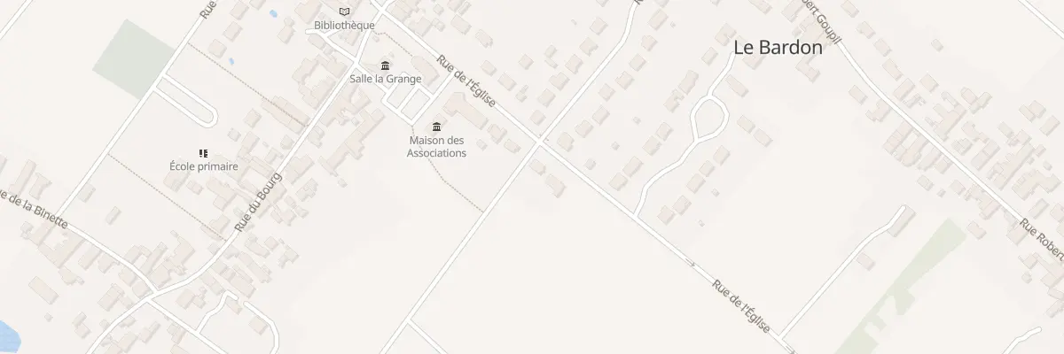 Plan du 6 Rue de l’Eglise au Bardon