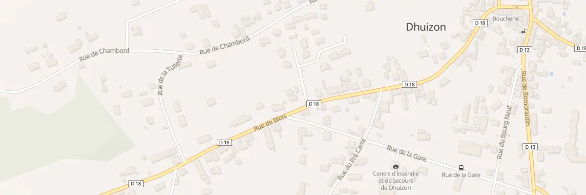 Plan du 35 Rue de Blois à Dhuizon