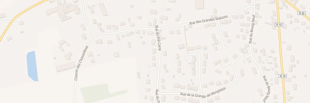 Plan du 13 Rue du Pré Carré à Dhuizon