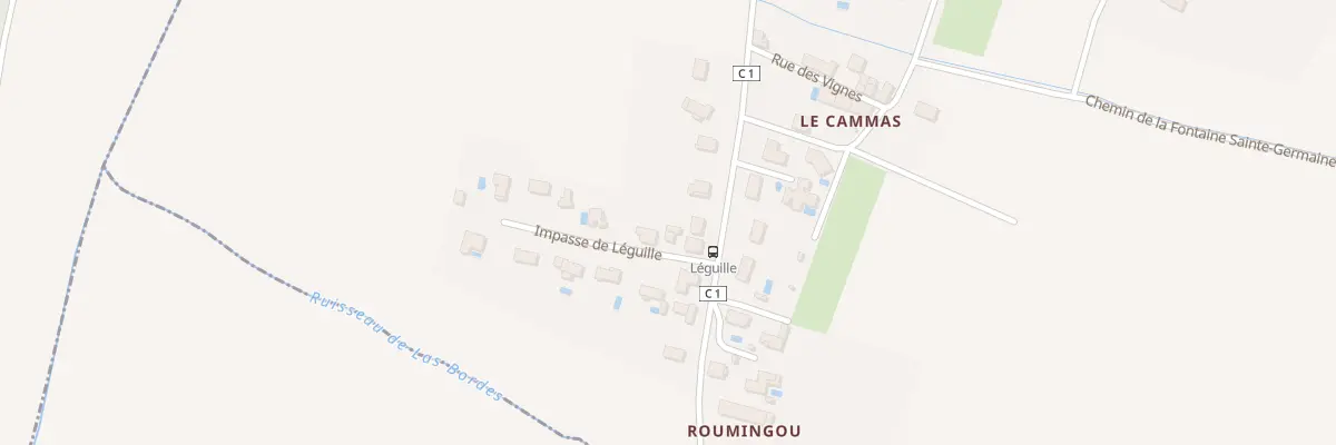 Plan du 266 Rte de Roumingou à Vieillevigne