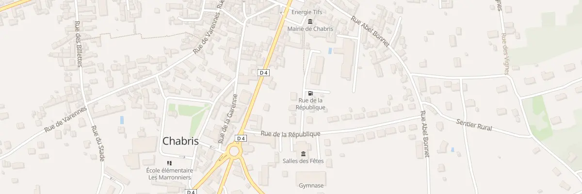 Plan du 5 Rue de la République à Chabris