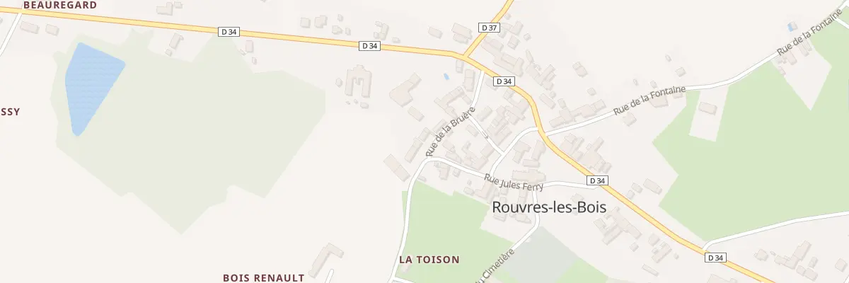 Plan du 12 Rue de la Bruère à Rouvres-les-Bois