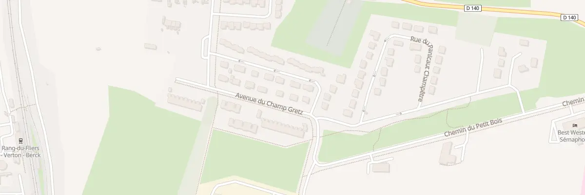 Plan du 301 Av du Champ Gretz à Rang-du-Fliers