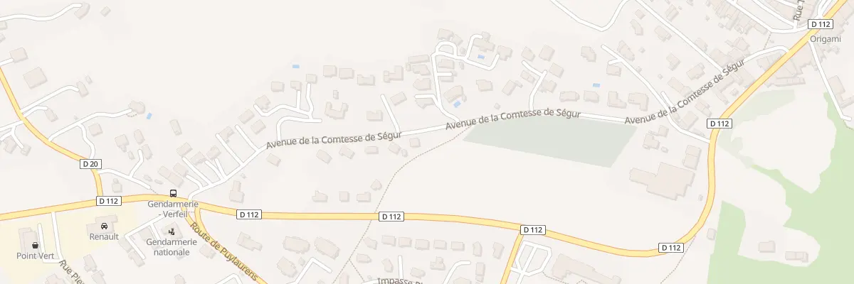 Plan du 31 Av Comtesse de Ségur à Verfeil