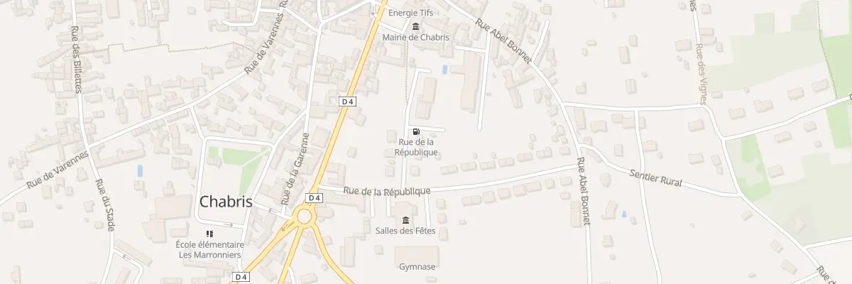 Plan du 7 Rue de la République à Chabris